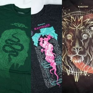 Lot of 3 Harry Potter T-Shirts (Griffindor)